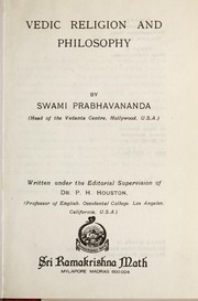 Cover of: Vedic Religion and Philosophy by Swami Prabhavananda