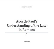 Apostle Paul’s Understanding of the Law in Romans by Lola Richey