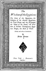 Cover of: The wisdom of the Egyptians by 