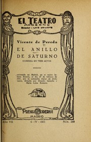 Cover of: El anillo de Saturno: comedia en tres actos