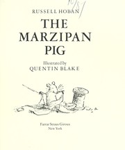 Cover of: The marzipan pig