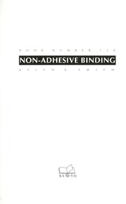 Cover of: Non-adhesive binding