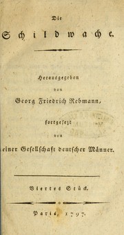 Cover of: Die Schildwache