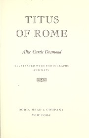 Cover of: Titus of Rome
