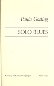 Cover of: Solo Blues