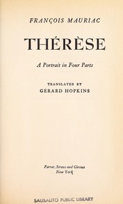 Cover of: Therese by François Mauriac