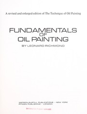 Cover of: Fundamentals of Oil Painting by Leonard Richmond