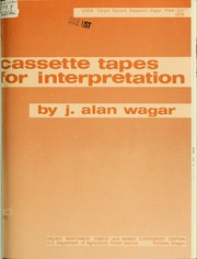 Cover of: Cassette tapes for interpretation