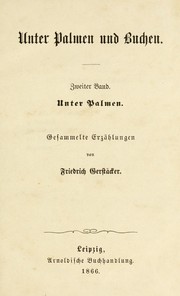 Cover of: Unter Palmen und Buchen: gesammelte Erz©Þhlungen