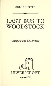 Cover of: Last Bus to Woodstock