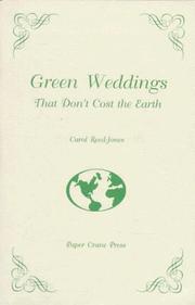 Cover of: Green weddings that don't cost the Earth