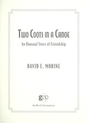 Two coots in a canoe by David E. Morine