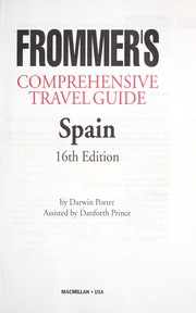 Cover of: Frommer's Spain: comprehensive travel guide
