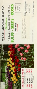 Cover of: Bulbs, seeds, roses