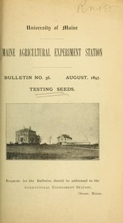 Cover of: Testing seeds