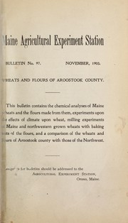 Cover of: Wheats and flours of Aroostook County by Chas. D. Woods