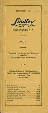 Cover of: 1940-41 by J. Van Lindley Nursery Co. (Pomona, N.C.)