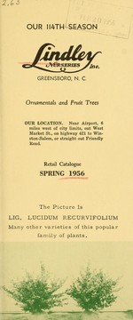Cover of: Retail catalogue by J. Van Lindley Nursery Co. (Pomona, N.C.)