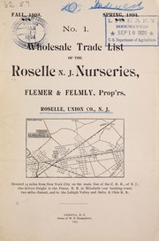 Cover of: Wholesale trade list of the Roselle N.J. Nurseries by Roselle N. J. Nurseries