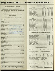 Cover of: 1934 Price list