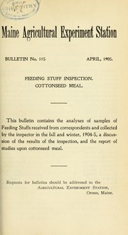 Cover of: Feeding stuff inspection