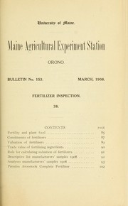 Cover of: Fertilizer inspection