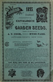 Cover of: Illustrated, descriptive catalogue of tested garden seeds: grown and for sale