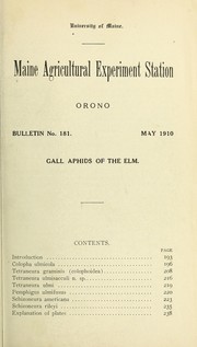 Cover of: Gall aphids of the elm