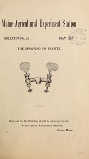 Cover of: The spraying of plants