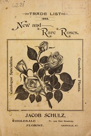 Cover of: Trade list 1893: new and rare roses