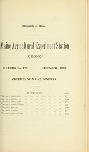 Cover of: Chermes of Maine conifers
