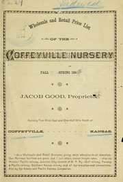 Cover of: Wholesale and retail price list of the Coffeyville Nursery by Coffeyville Nursery