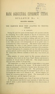 Cover of: The Babcock milk test adapted to testing cream