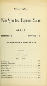 Cover of: Pink and green aphid of potato