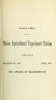 Cover of: Two species of Macrosiphum