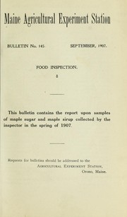 Cover of: Food inspection