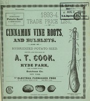 Trade price list of cinnamon vine roots, and bulblets by A.T. Cook (Firm)