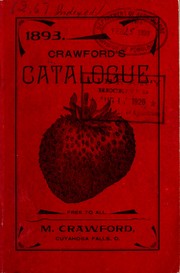 Cover of: Crawford's Catalogue: 1893