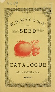 Cover of: W. H. May & Son: seed catalogue