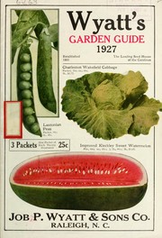Cover of: Wyatt's garden guide