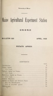Cover of: Potato aphids