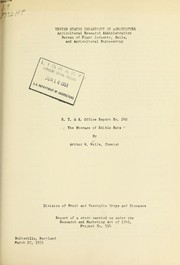 Storage of edible nuts by Arthur W. Wells