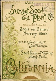Cover of: Seeds and general nursery stock