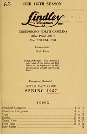 Cover of: Descriptive, illustrated retail catalogue: spring 1957