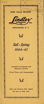 Cover of: Fall - spring 1944-1945