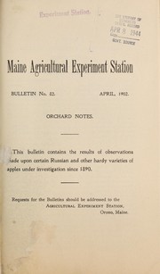 Cover of: Orchard notes