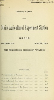 Cover of: The Rhizoctonia disease of potatoes
