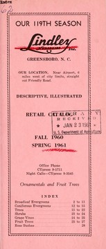 Cover of: Descriptive, illustrated retail catalog | J. Van Lindley Nursery Co. (Pomona, N.C.)