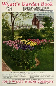 Cover of: Wyatt's garden guide