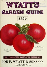 Cover of: Wyatt's garden guide